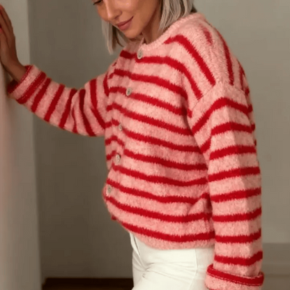 vaurelle™ Striped Vintage Cardigan
